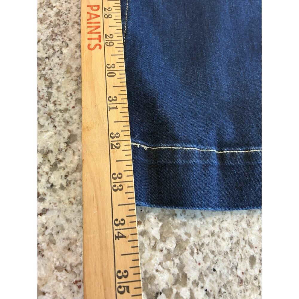 Kancan JEANS Women's Size 13/30 Dark Wash High Rise Flare Leg Button Fly Jeans - Picture 8 of 11